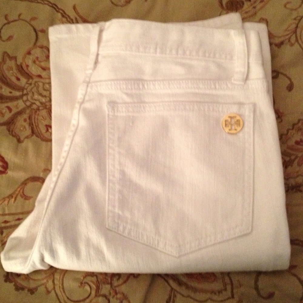 Tory Burch Classic White Jeans